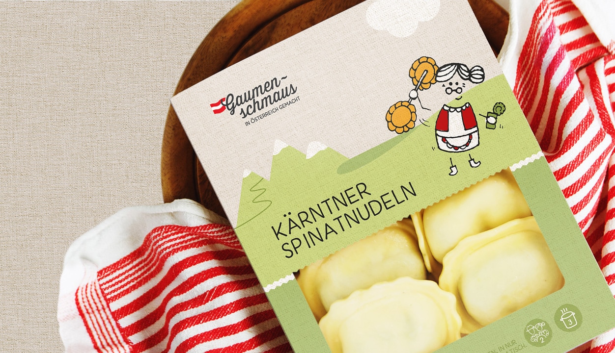 Relaunch der Verpackung für Frischteigwaren bei Karnerta, img. 1