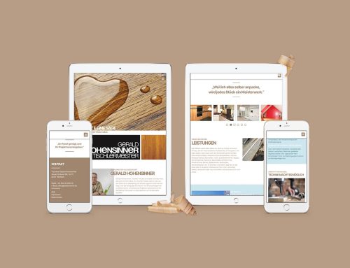 Aus dem rechten Holz gemacht: neues Webdesign für den Tischlermeister