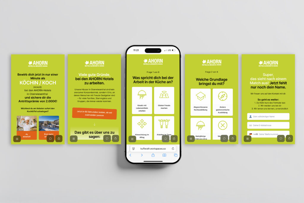 Ahorn Hotels Recruiting Funnel Überblick
